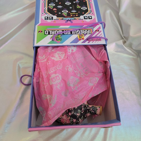 Irregular Choice Marma Ladies Size 42 in BLACK - Low Heel Rococo Style Shoes NIB - Picture 14 of 14